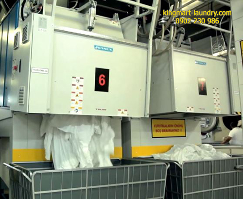 Thiết bị giặt là công nghiệp được KINGMART LAUNDRY phân phối với công nghệ mới nhất